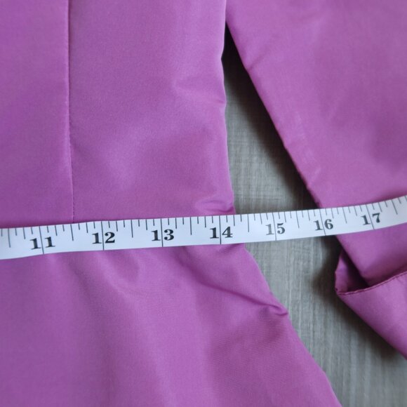 CAROLINA HERRERA shirtdress lilac purple midi 4 party event wedding chic ALTERED - Picture 13 of 15